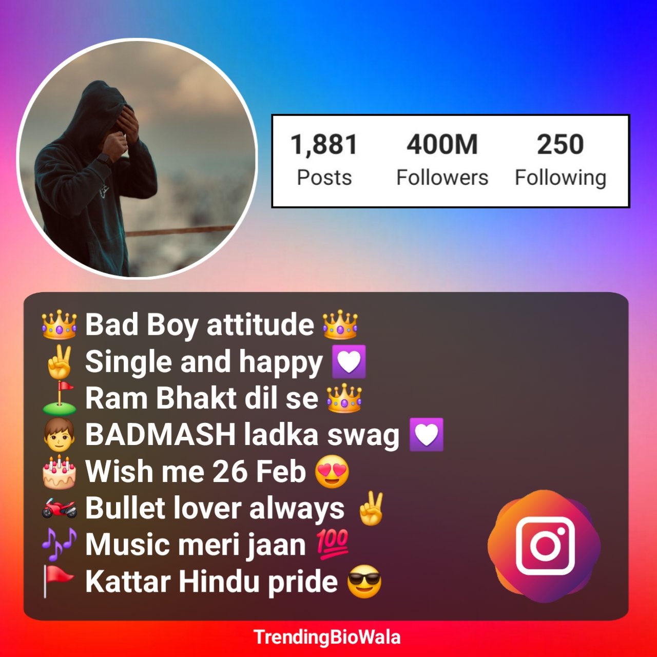 Gangster Instagram Bio Stylish