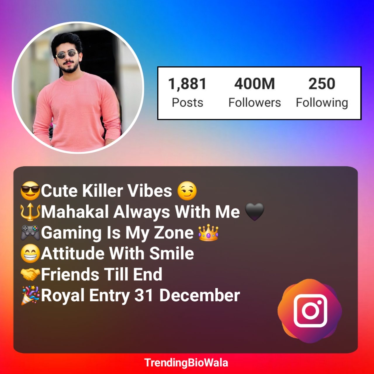 Attitude Bio For Instagram For Boys