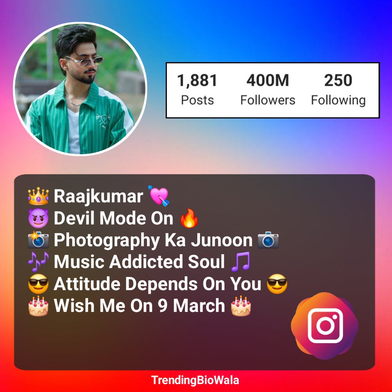 Instagram Bio in Hindi Attitude
