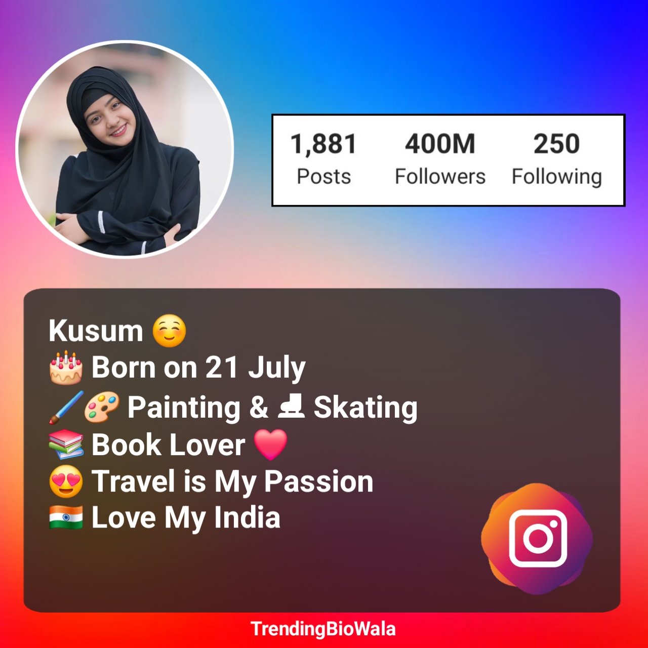 Instagram Bio For Muslim Girl