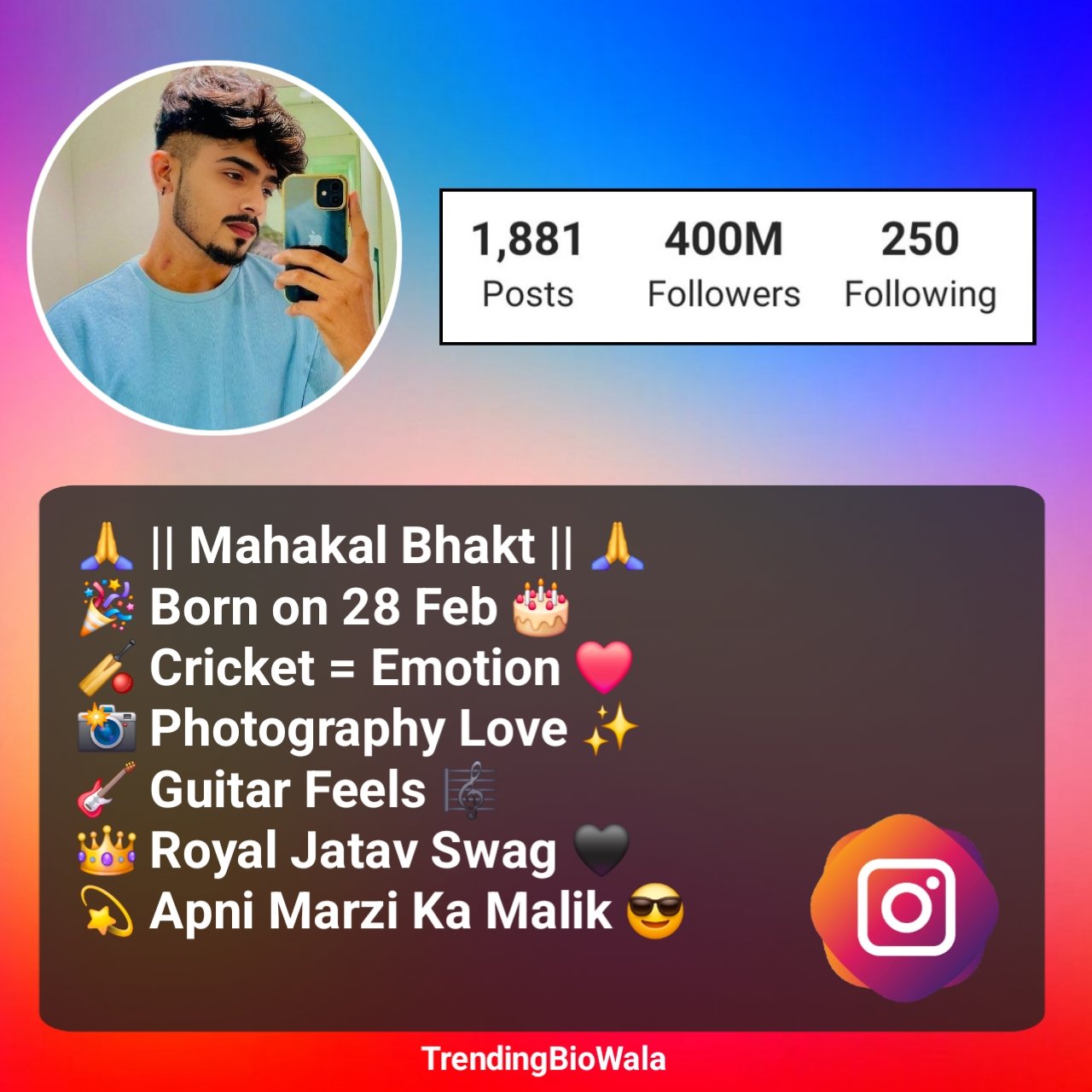 Instagram Bio Jatav Attitude