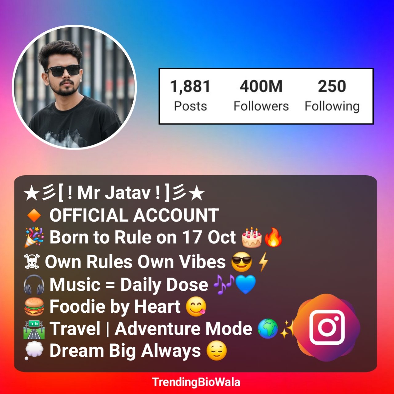 Jatav Bio For Instagram