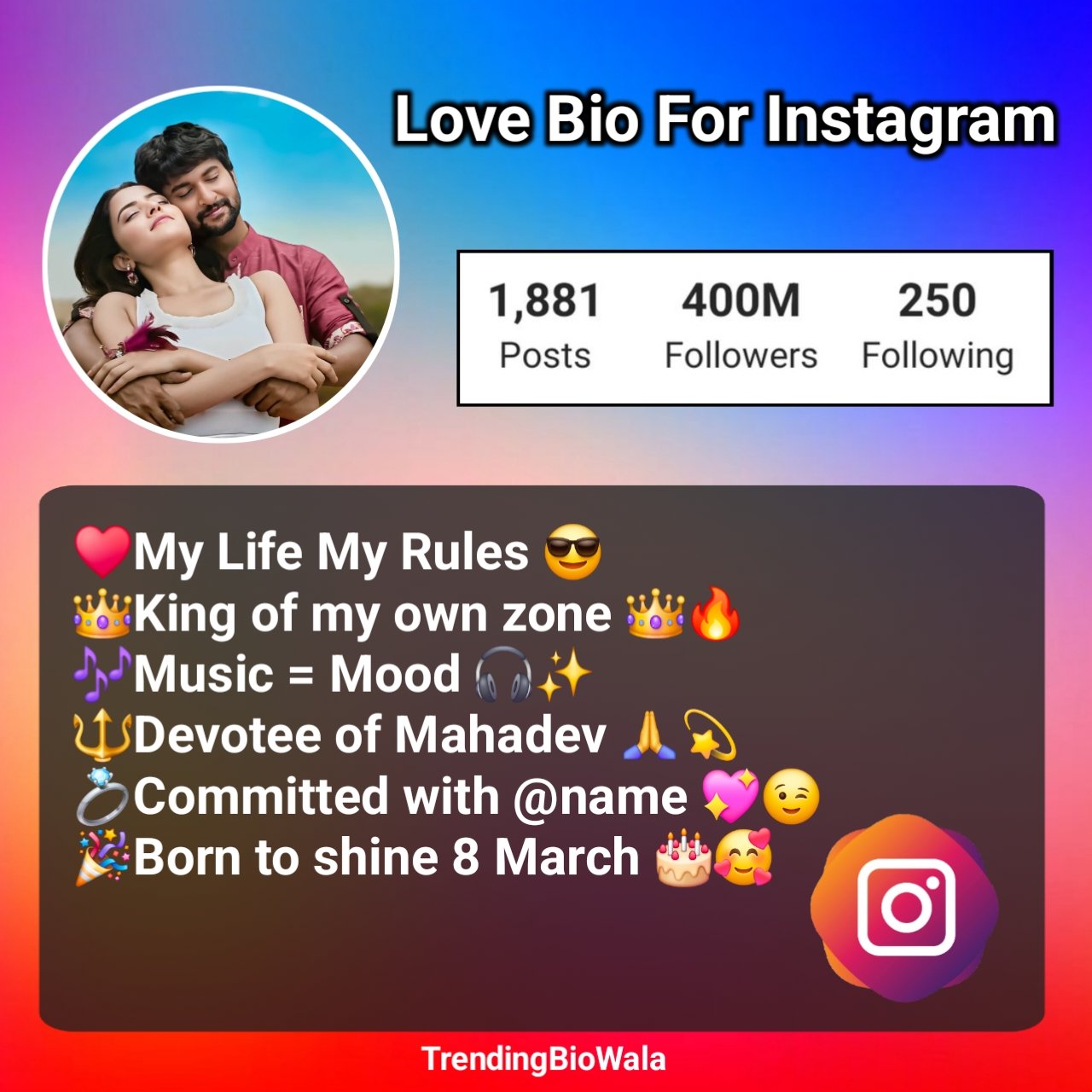 Love Bio For Instagram