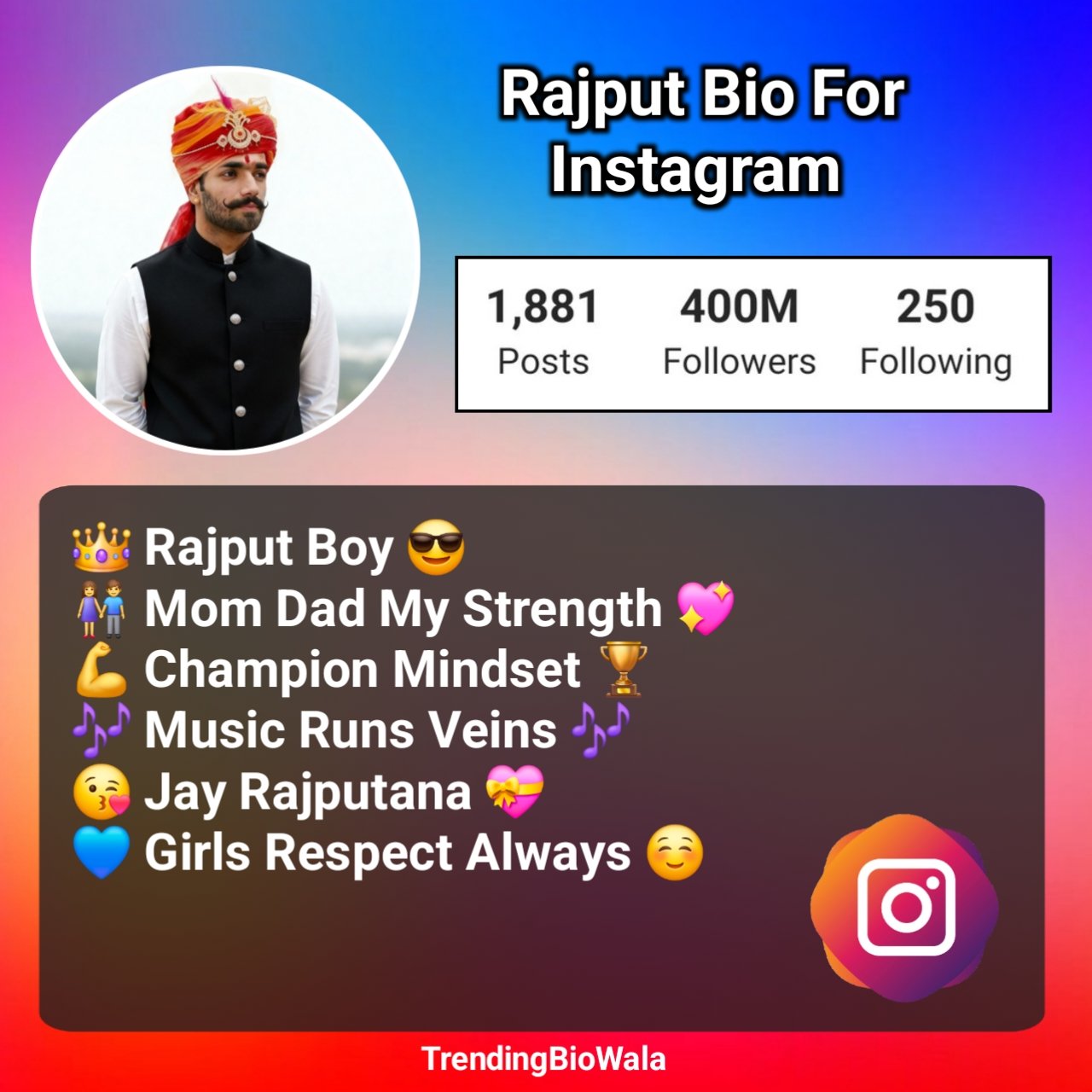 Rajput Bio For Instagram